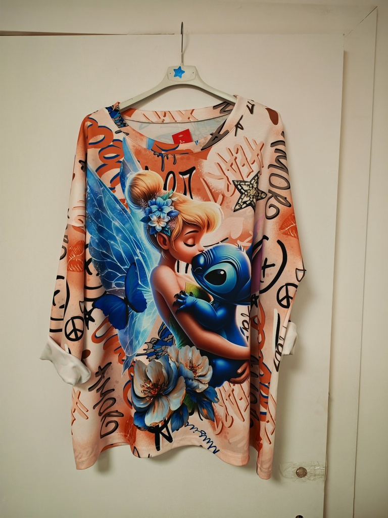 Blouse Fée Clochette et Stitch