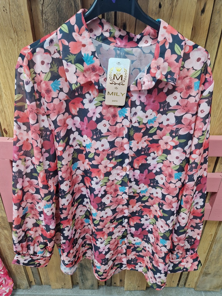 Chemisier "Charlie" TU noir