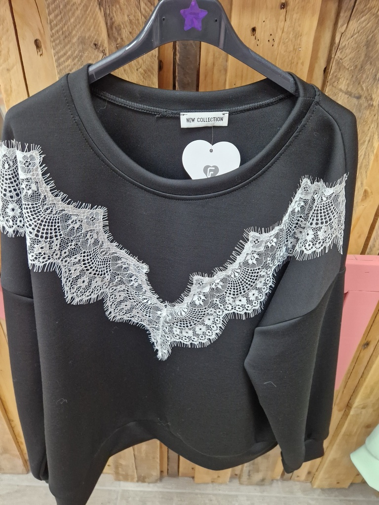 Pull "Capucine" Noir