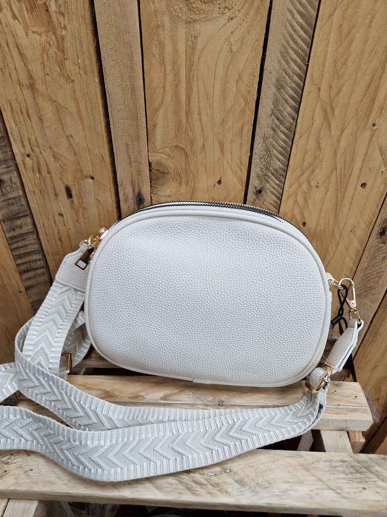 Sac arrondi "Claudia" Blanc