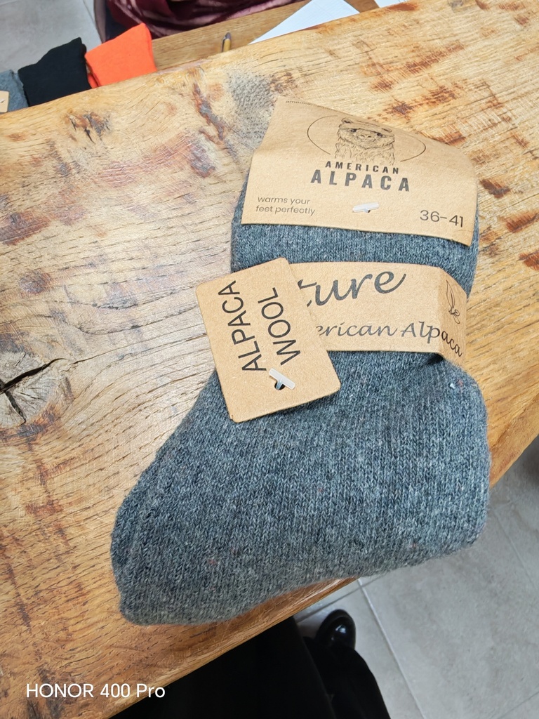 Chaussettes Alpaga Unie 36/41 - Gris