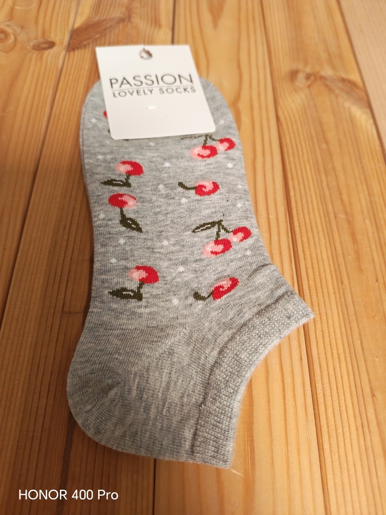 Chaussettes Cerise gris