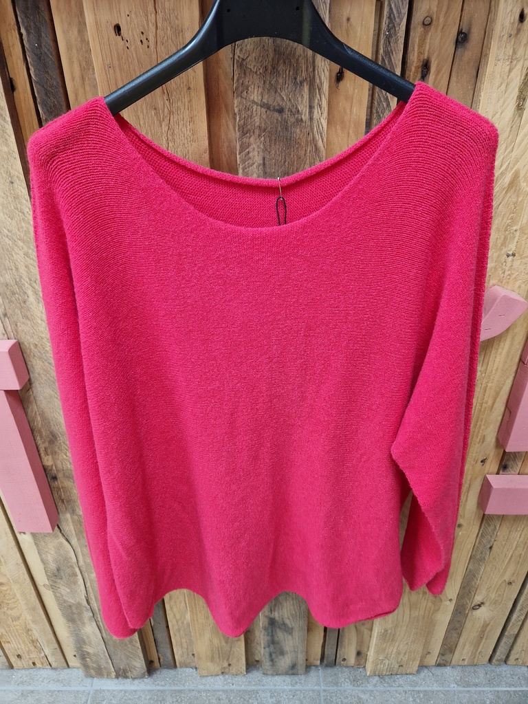 Pull "Indila" col rond Rouge