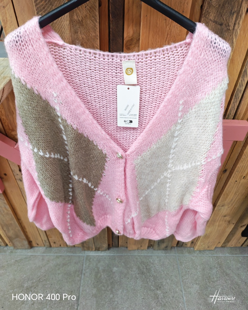 Gilet "Losia" Rose