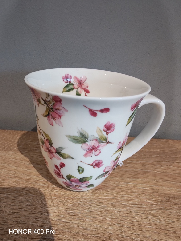 Tasse fleurs roses