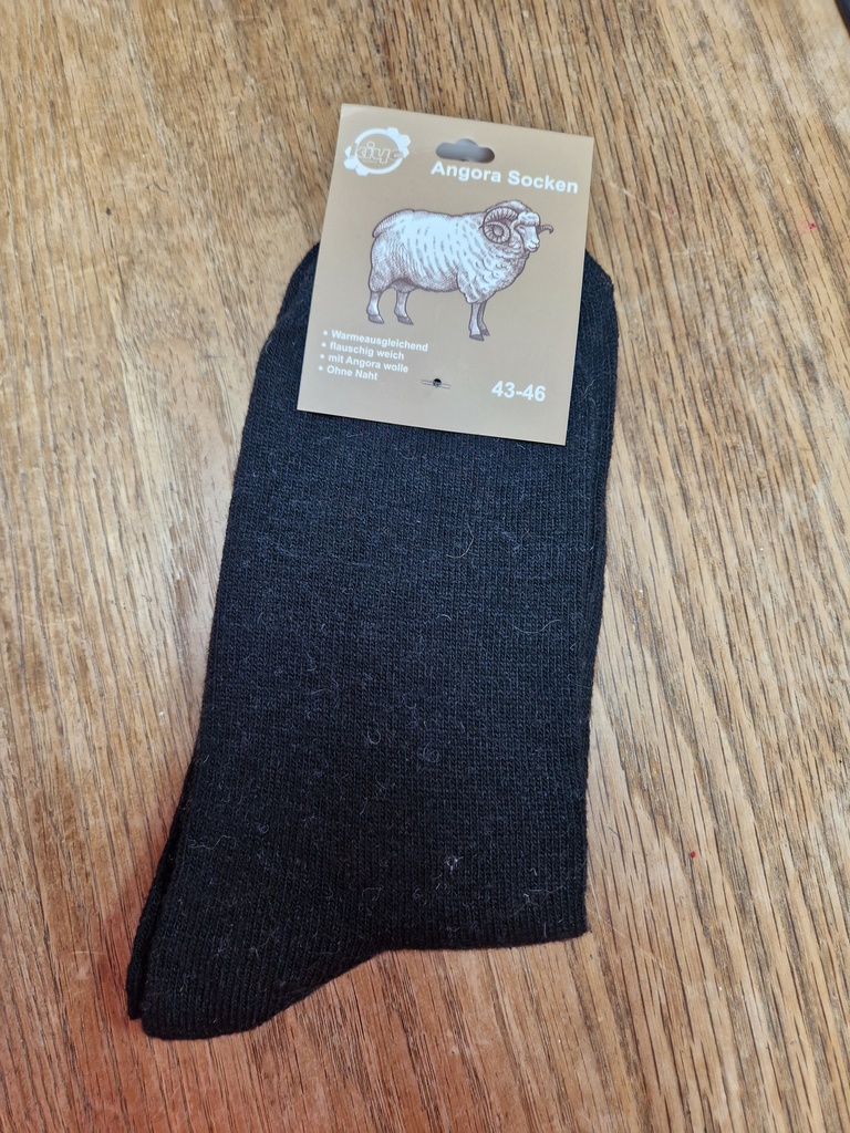 Chaussettes Angora 43/46 - Unies Noires