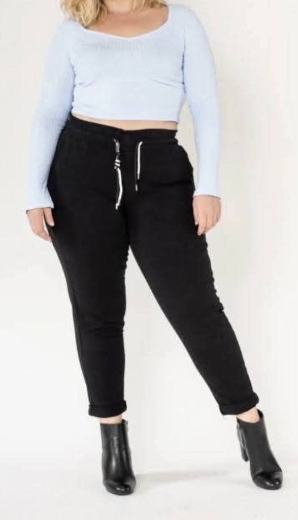Pantalon coton Irina Noir Nina Carter