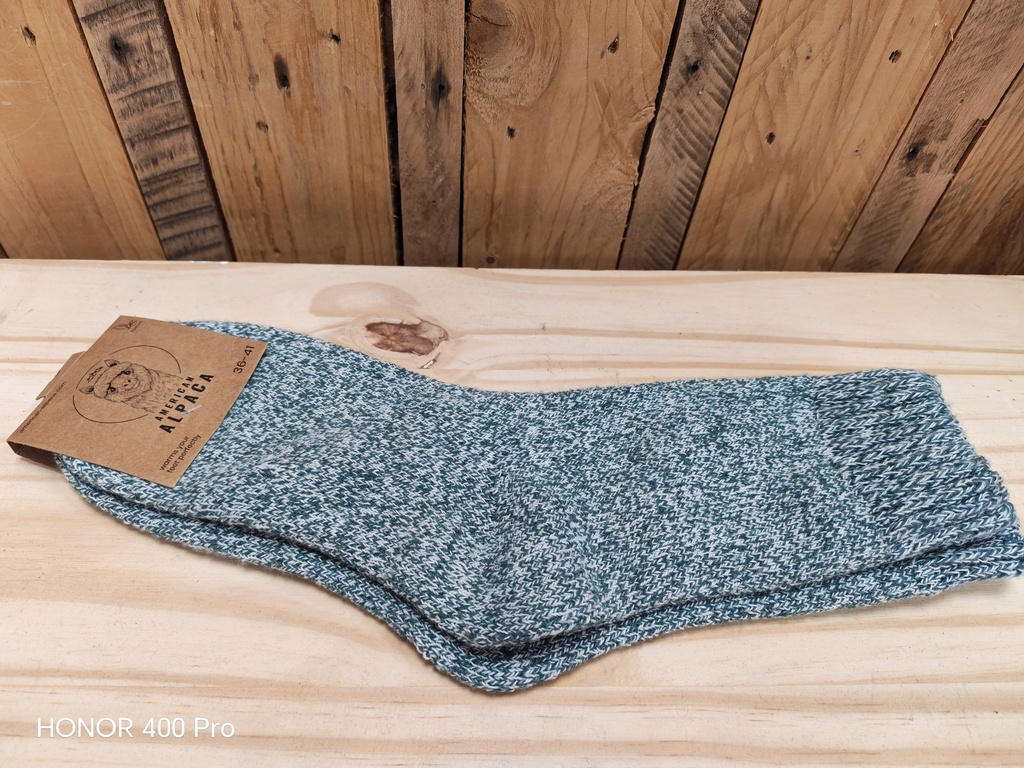 Chaussettes Alpaga Unie 36/41 - Turquoise