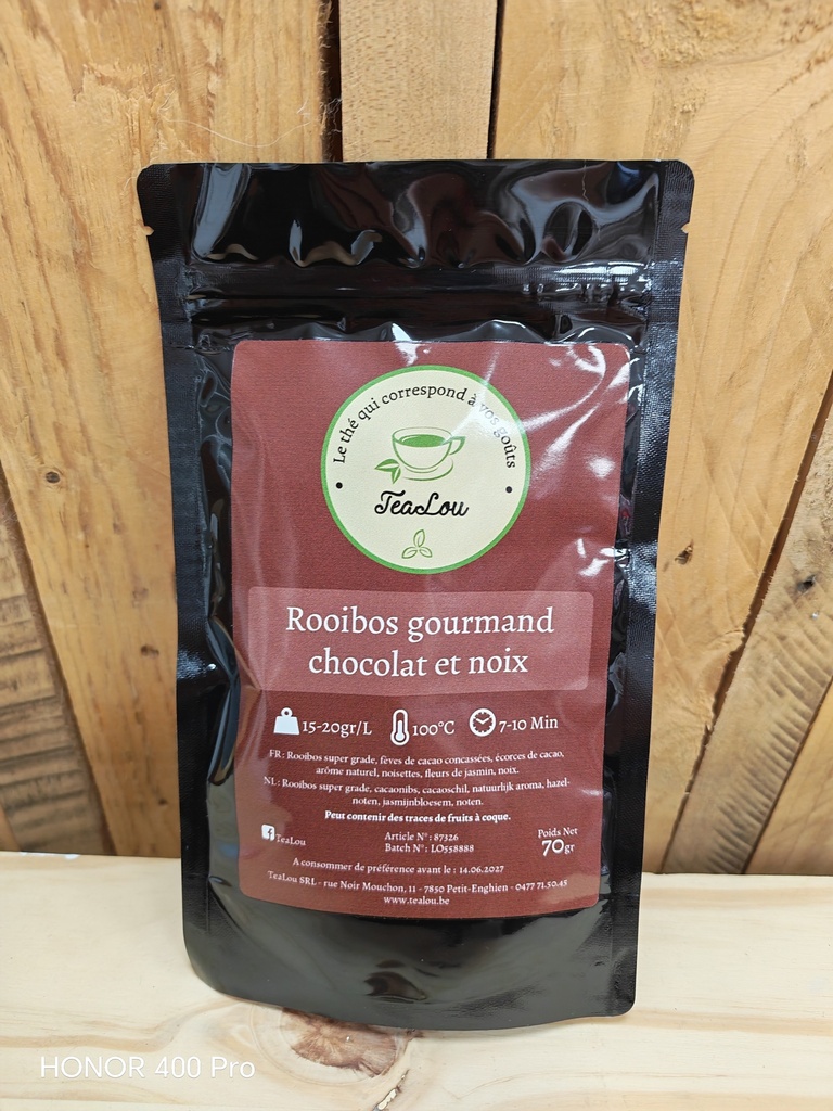 Rooibos Chocolat et noix 70gr  
