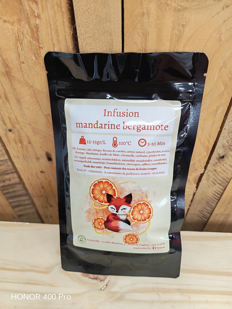 Infusion Mandarine- Bergamote 70gr