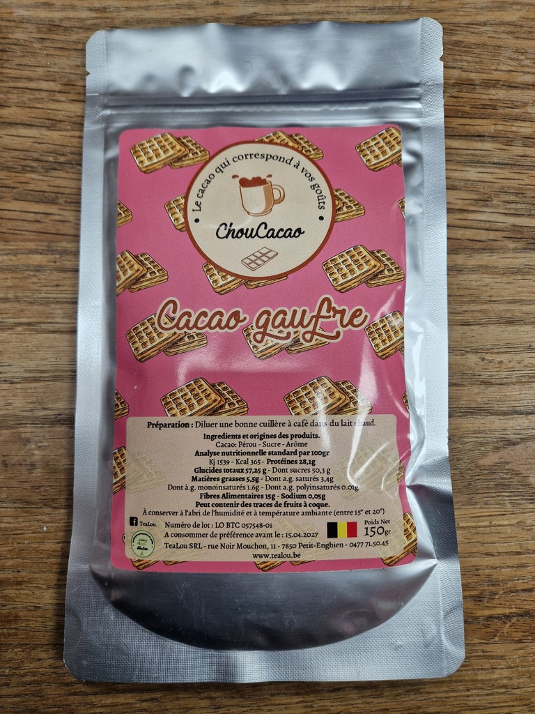 Cacao -  Gaufre 150 gr