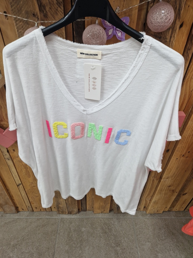 T-shirt "Iconic"blanc