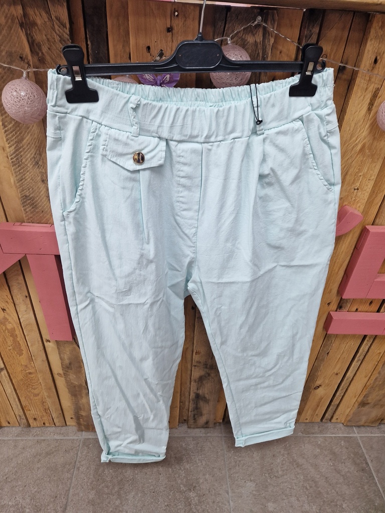 Pantalon Liane vert eau 