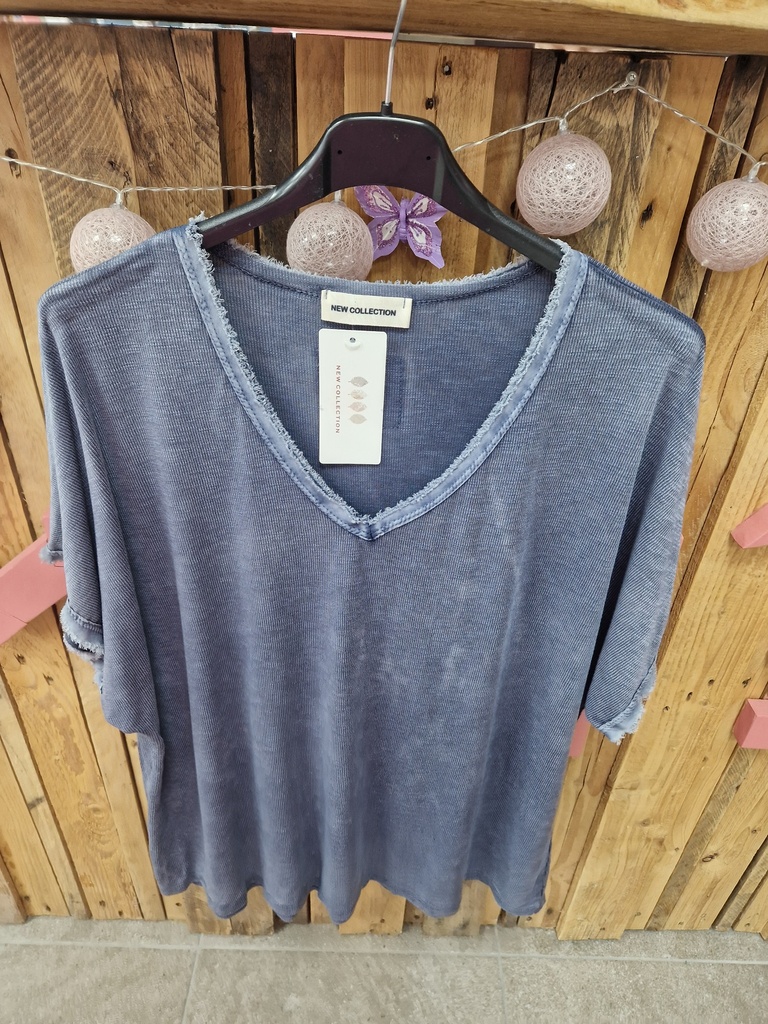 T-shirt unis bleu marine