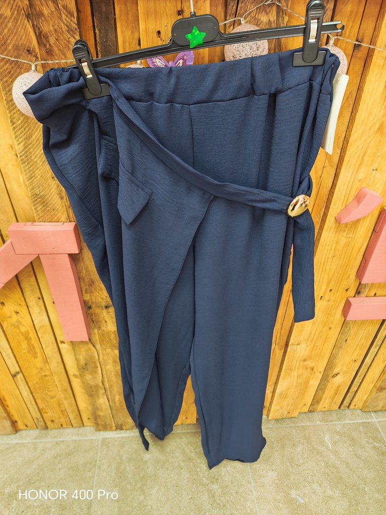 Pantalon "Hortense" bleu marine