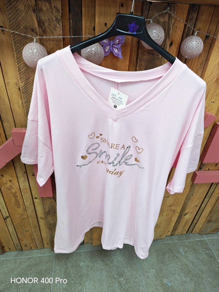 T-shirt Smile rose