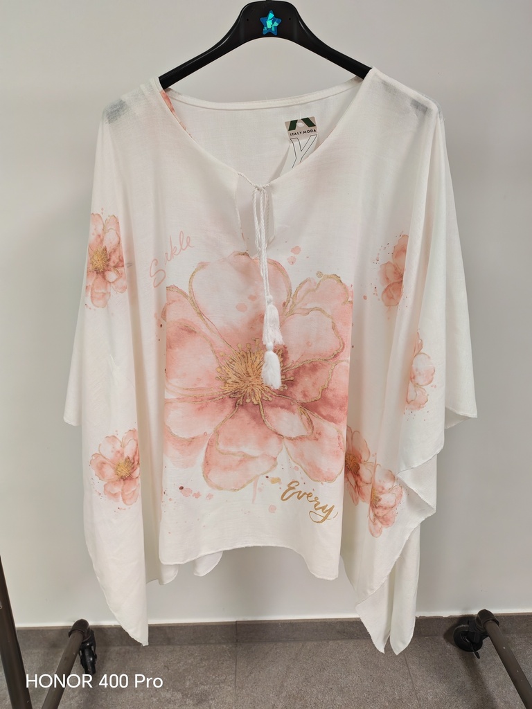 Blouse voile "Isabeau" Saumon