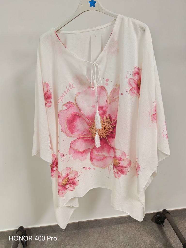 Blouse voile "Isabeau" Rose