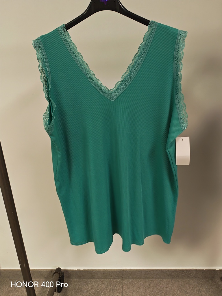 Top "Héléor" Vert eau