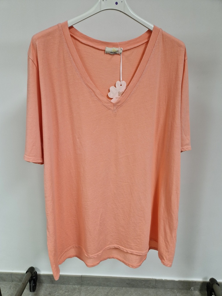 T-shirt unis "Rio" corail