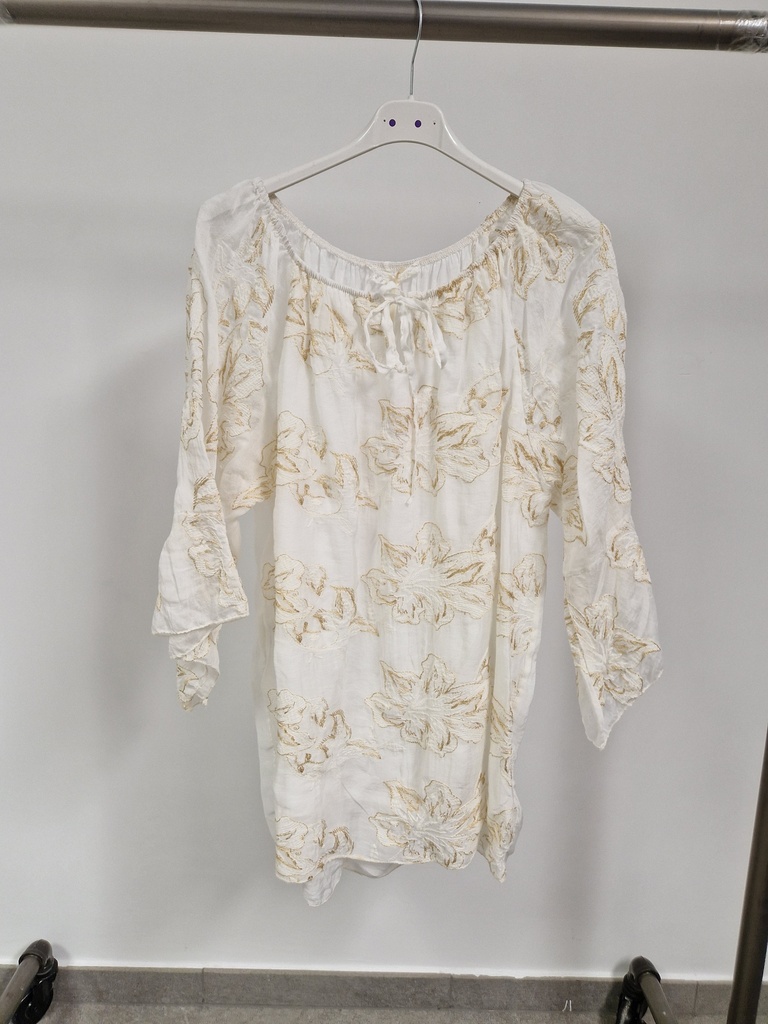 Blouse voile Leilani blanche