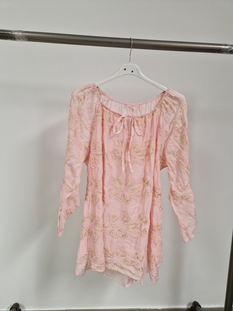 Blouse voile Leilani rose