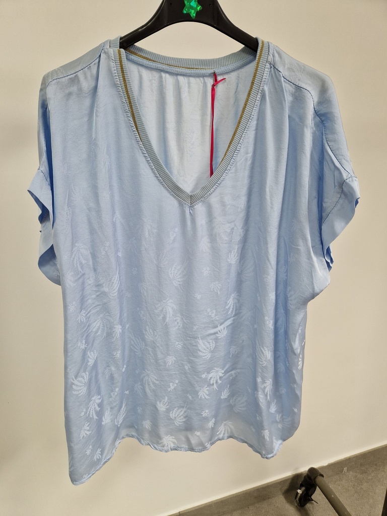 Blouse "Palmito" Bleu ciel