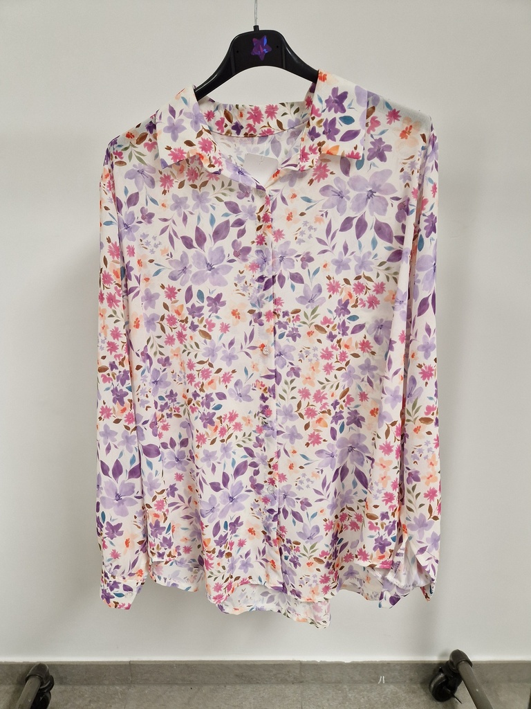 Chemisier voile "Sohane"Lilas