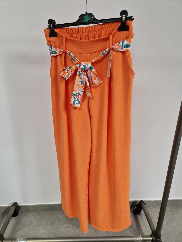 Pantalon uni "Mona" PT Orange