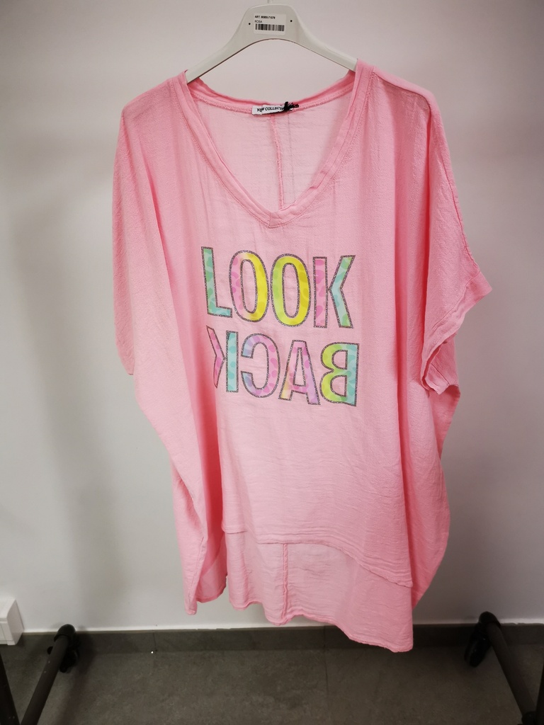 Blouse Look Back Rose pâle