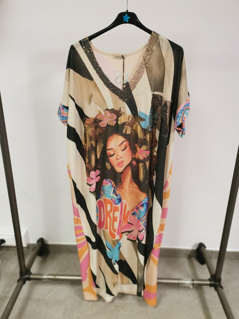 Robe longue pailletées femme dream