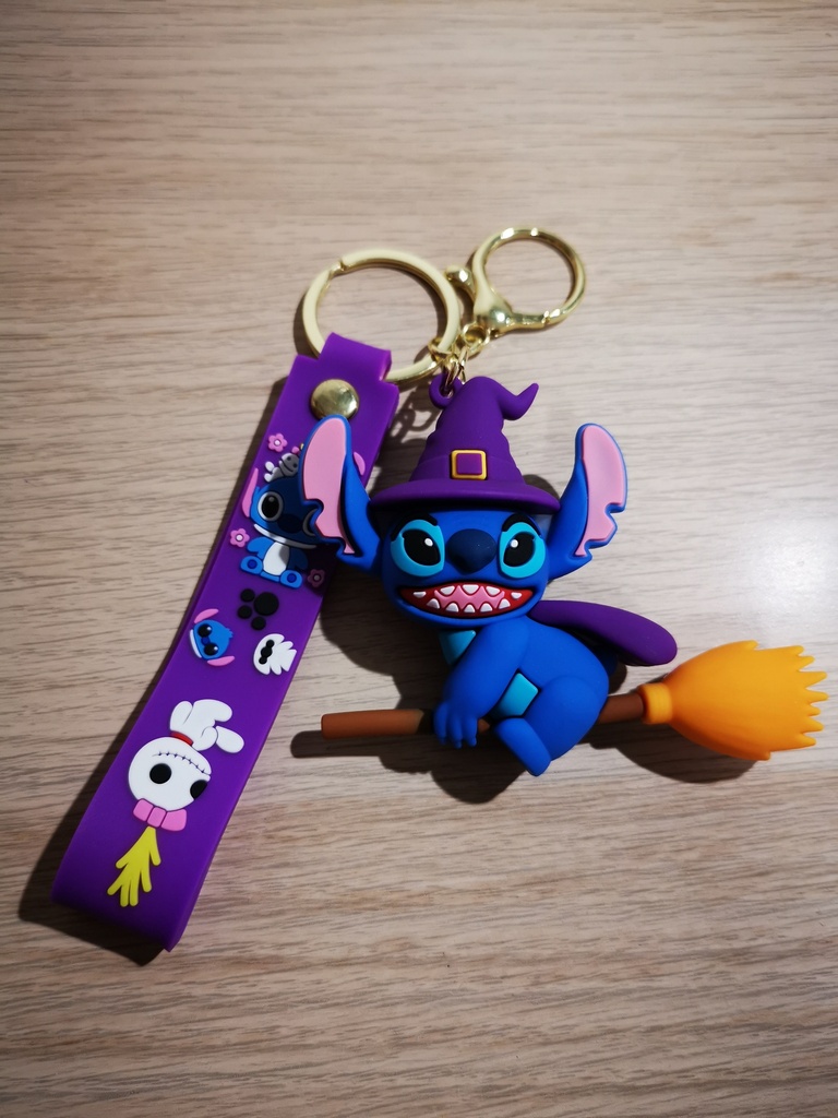 Porte-clefs Stitch sorcier balai