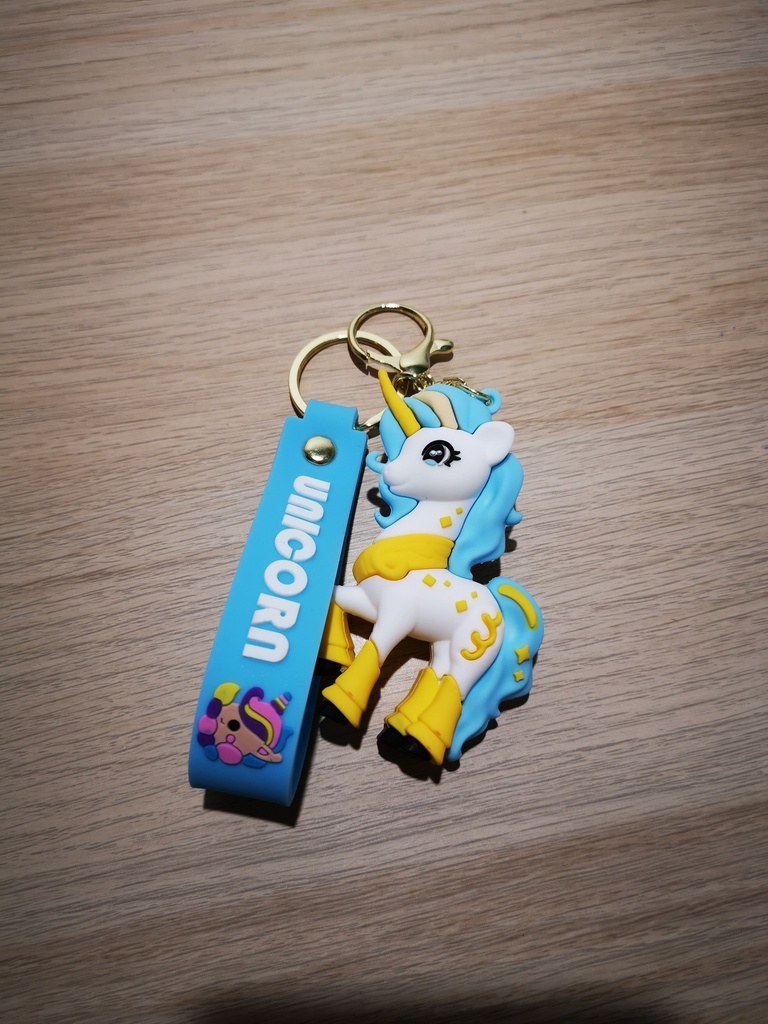 Porte-clefs Poney jaune