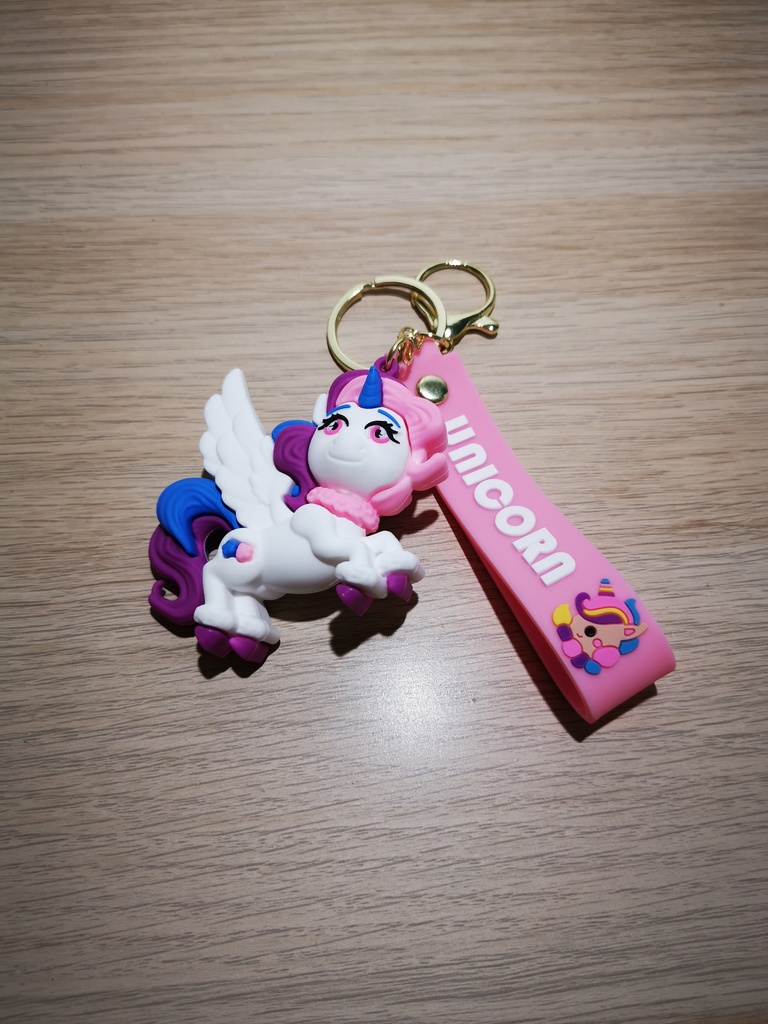 Porte-clefs Poney mauve