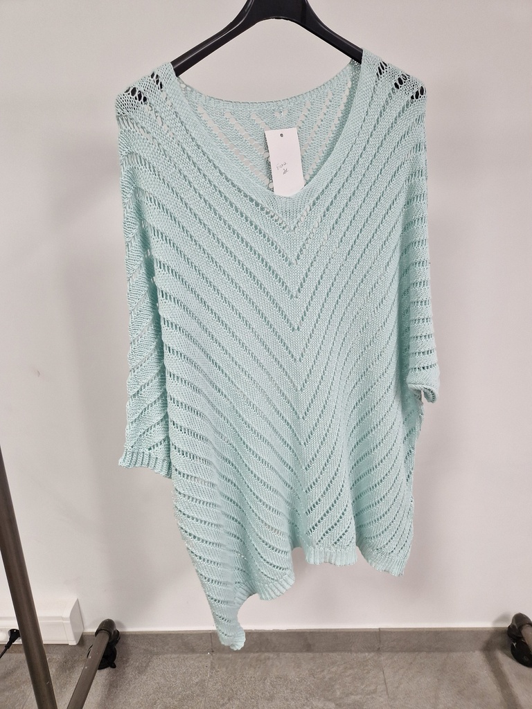 Pull France vert eau 