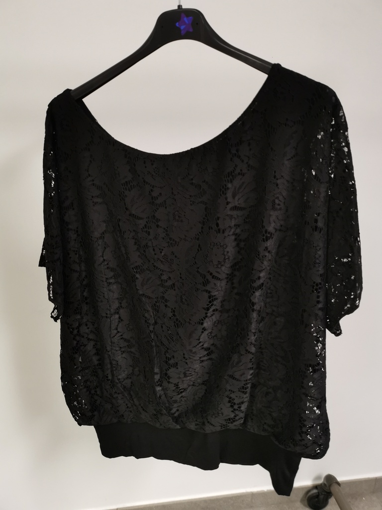 Blouse dentelle Margie noire