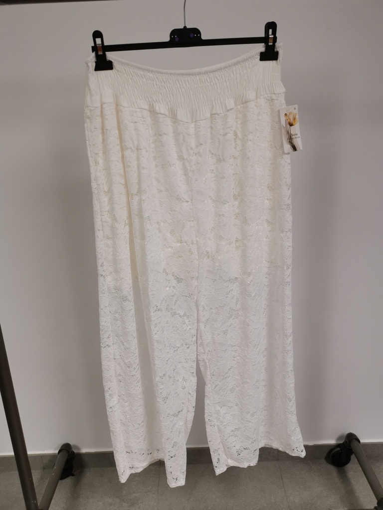 Pantalon Margie dentelle blanc
