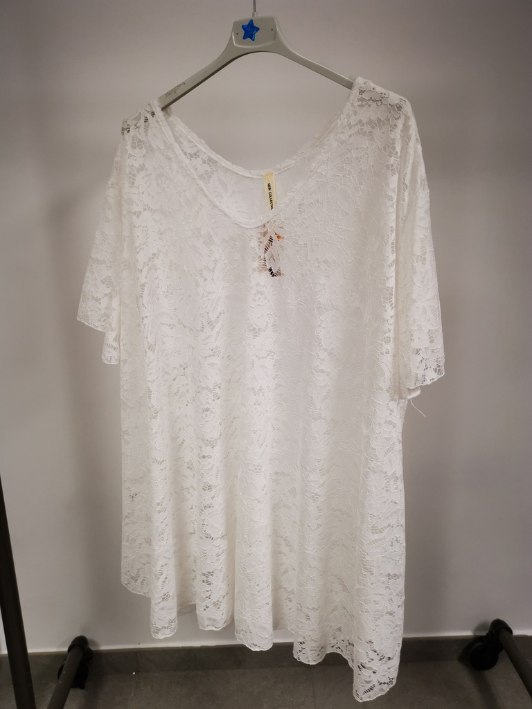 Tunique dentelle Margie blanche