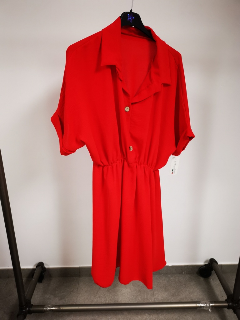 Robe - Tunique chemise Rouge