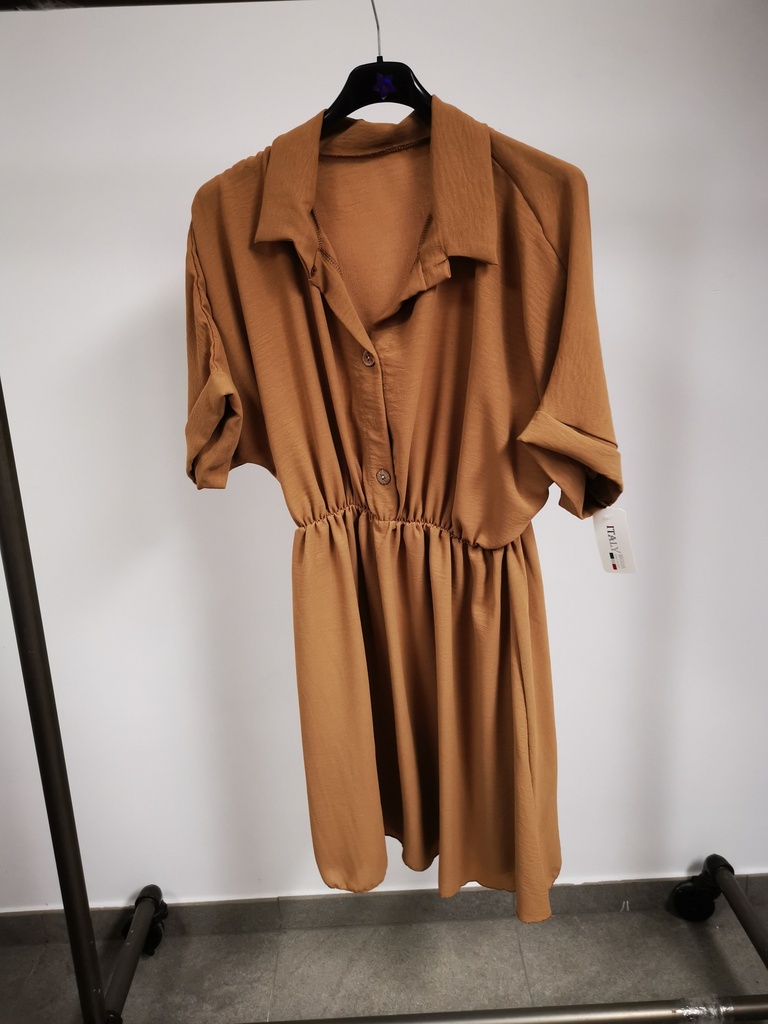 Robe - Tunique chemise camel