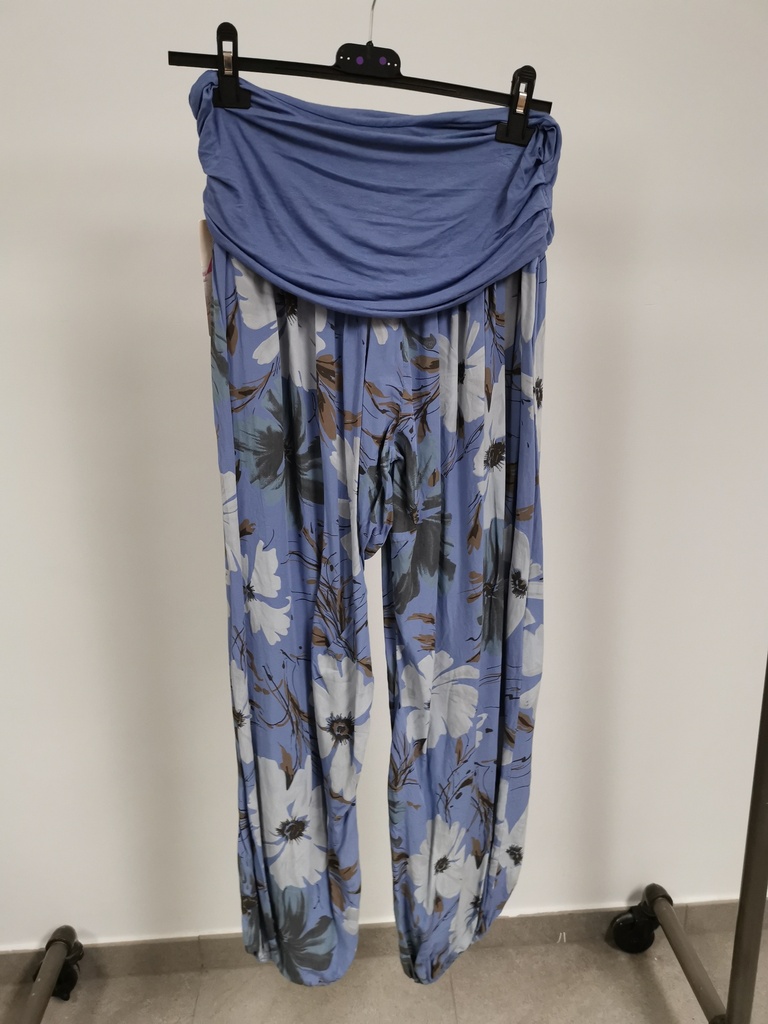 Sarouel fleuri Bleu jeans