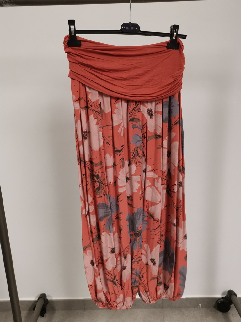 Sarouel fleuri Corail