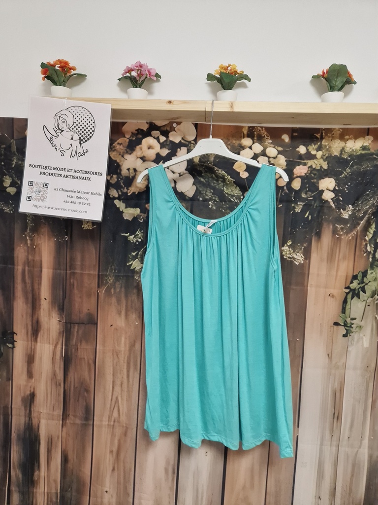 Tank top Mélanie GT vert eau 