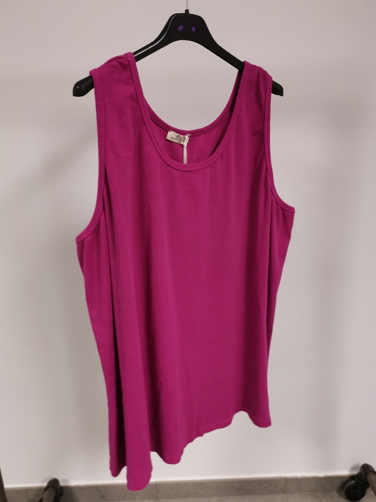 Tank top coton magenta