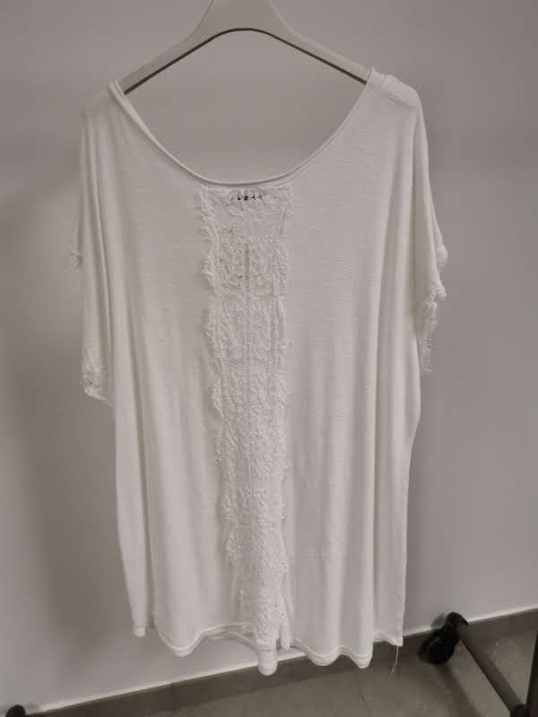 Blouse dentelle dos "Ally" blanc