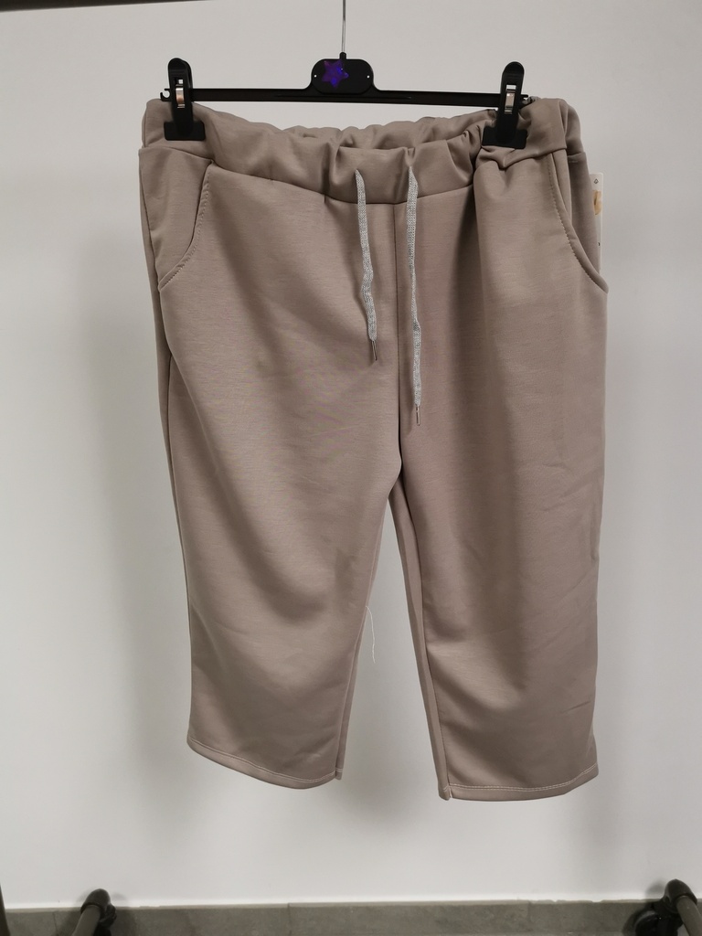 Pantacourt "Sweaty" beige