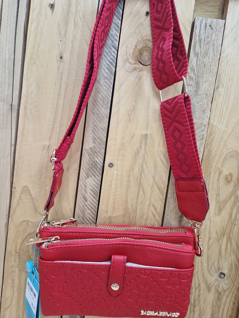 Pochette "Tréflia" rouge