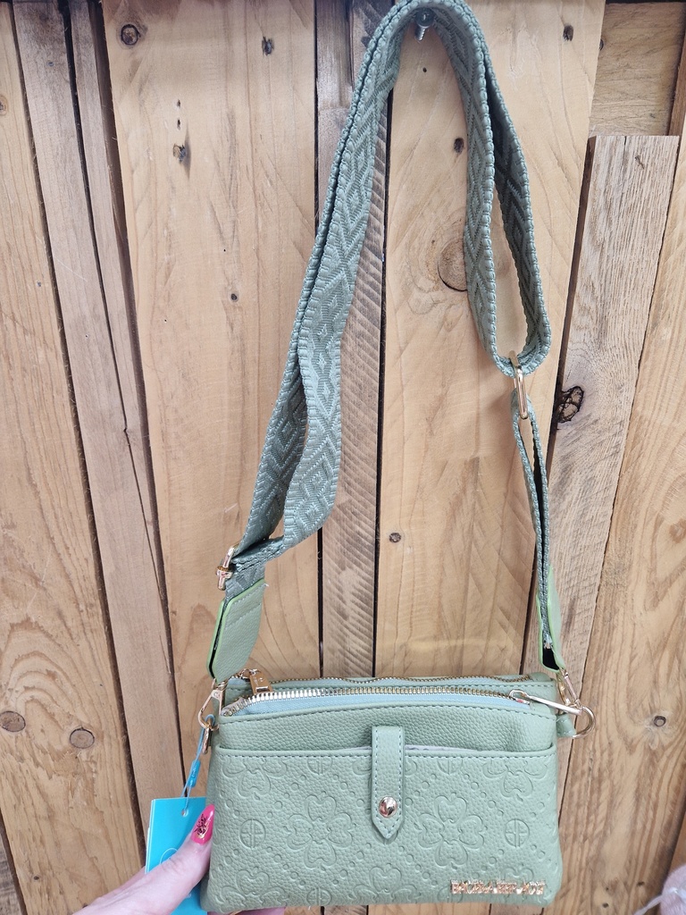 Pochette "Tréflia" vert