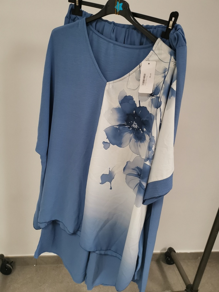 Ensemble "Beatriz" bleu 