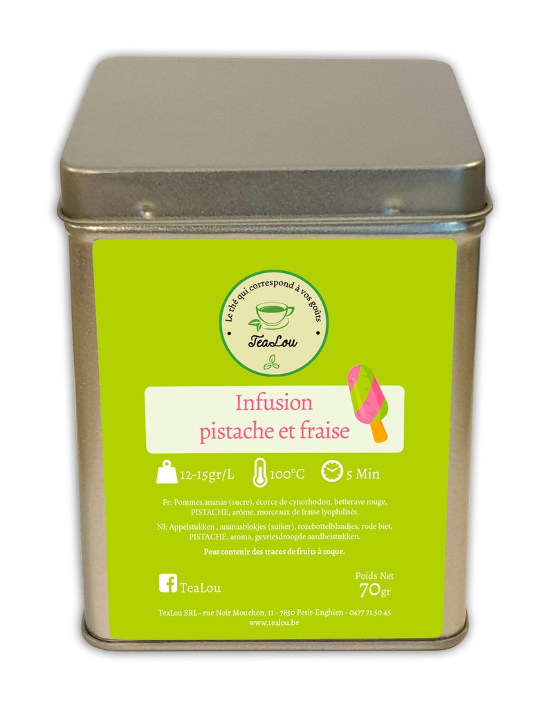 Infusion Pistache fraise 70gr 